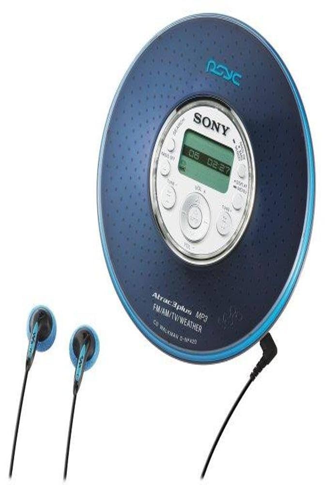 Amazon.com: Sony D-NF420PS (Blue) MP3/ATRAC3 Psyc CD Walkman